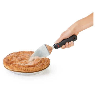 OXO Softworks Pie Server: Stainless Steel Pie Spatula & Slicer, Dishwasher-Safe, Black Handle, 10.3″ Length