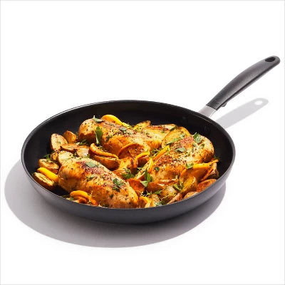 OXO 12″ Non-Stick Open Frypan Set Black