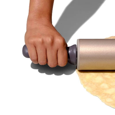 OXO Non Stick Rolling Pin: Stainless Steel, Dishwasher-Safe, 18.5″ Length, Handled For Baking