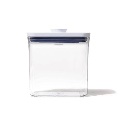 OXO POP 1.2qt Plastic Slim Rectangle Airtight Food Storage Container White