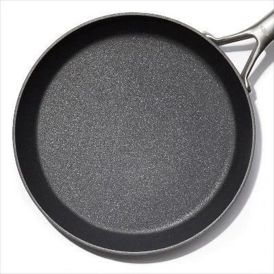 OXO 12″ Ceramic Pro Non-Stick Open Frypan Gray: Dishwasher-Safe, Induction & Gas Compatible, Aluminum, 12″ Diameter