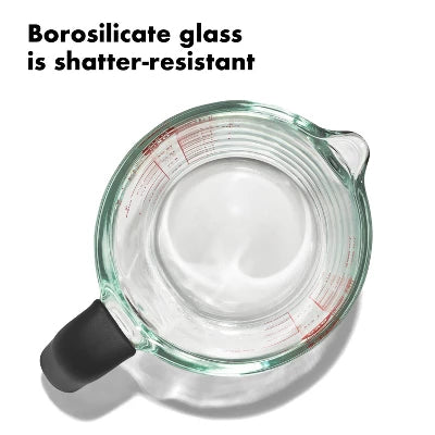 OXO 2c Glass Measuring Cup: Clear, Dishwasher-Safe, 2 Cup Capacity, Lifetime Limited Warranty