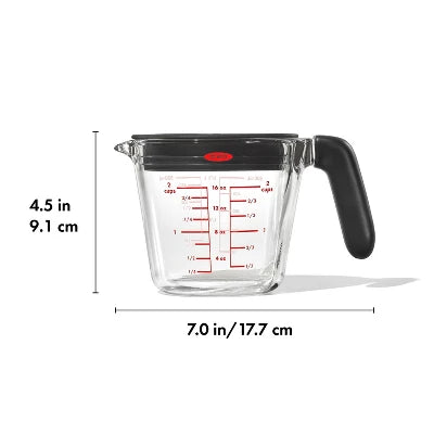 OXO 2c Glass Measuring Cup With Lid