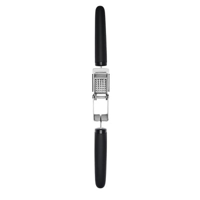 OXO Softworks Garlic Press: Chromed Steel & Plastic, Dishwasher-Safe, Garlic Mincer & Crusher, Black