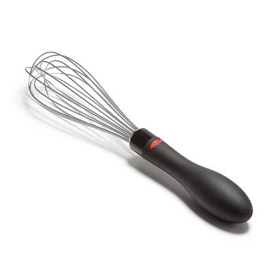 OXO 9″ Softworks Whisk: Stainless Steel & Thermoplastic, Dishwasher-Safe Kitchen Tool, Small Balloon Wire Whisk