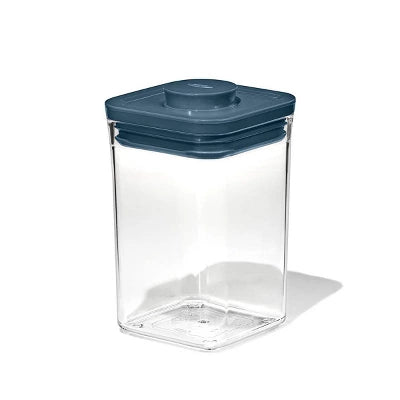 OXO Pop 3pc Everyday Airtight Food Storage Container Set Storm Blue: Kitchen Canister Set, Dishwasher-Safe