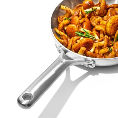 OXO 8″ Mira Tri-Ply Stainless Steel Open Frypan Silver