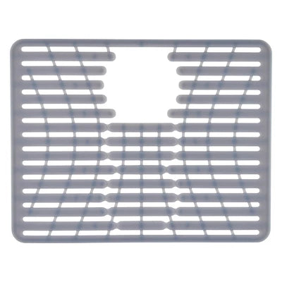 OXO 16.3″ X 12.8″ Silicone Sink Mat Gray: Kitchen Sink Protector & Dish Drying Rack