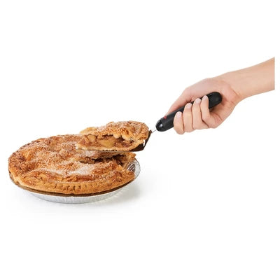 OXO Softworks Pie Server: Stainless Steel Pie Spatula & Slicer, Dishwasher-Safe, Black Handle, 10.3″ Length