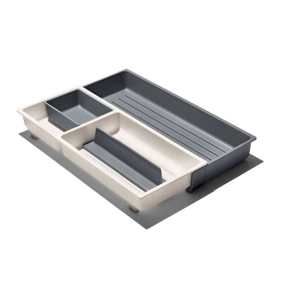 OXO Expandable Kitchen Tool Drawer Organizer: Gray Utensil Storage For Kitchen Drawers, Hand Wash, Lifetime Warranty