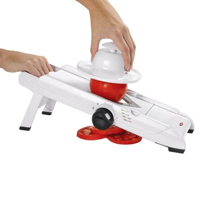 OXO VBlade Mandoline Slicer: ABS & Stainless Steel, 4 Blades, Dishwasher-Safe, Vegetable & Potato Slicer, White