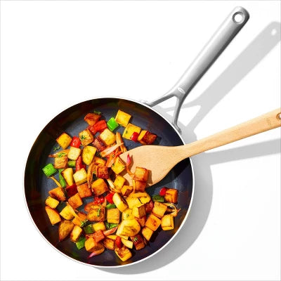 OXO 8″ Mira Tri-Ply Stainless Steel Non-Stick Open Frypan Silver