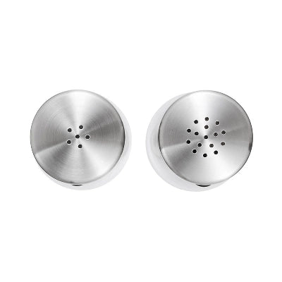 OXO Salt And Pepper Shaker Set: Aluminum & Stainless Steel, Black, Hand Wash, 2-Piece Tableware