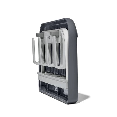 OXO Water Bottle Drying Rack: Freestanding Plastic Kitchen Rack For Baby Bottles, Hand Wash, Gray, 12.2″ Width