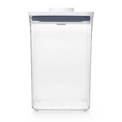 OXO POP 4.4qt Plastic Big Square Airtight Food Storage Container Clear