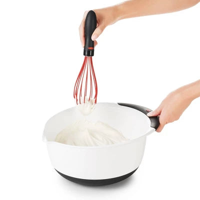 OXO Silicone Whisk – Black/Red