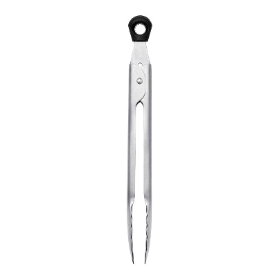 OXO Mini Tongs: Stainless Steel Kitchen Tongs For Cooking & Serving, Small Metal Tongs, Dishwasher-Safe, 8.25″ Length
