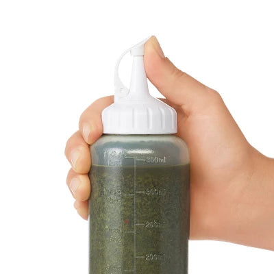 OXO 16oz Food Storage Bottle White: Plastic, Dishwasher-Safe, Condiment & Sauce Container, Includes Lid