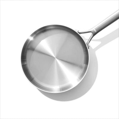 OXO 9.5″ Mira Tri-Ply Stainless Steel Skillet With Lid Silver