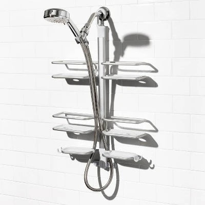 OXO Aluminum Hose Keeper Shower Caddy