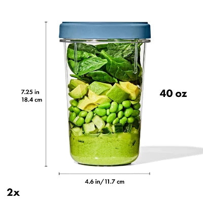 OXO 2pk 40oz Twist And Stack Container