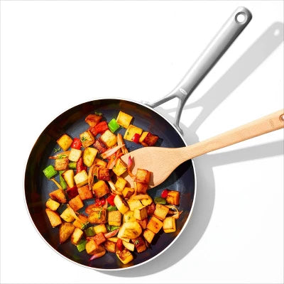 OXO 12″ Mira Tri-Ply Stainless Steel Non-Stick Open Frypan Silver