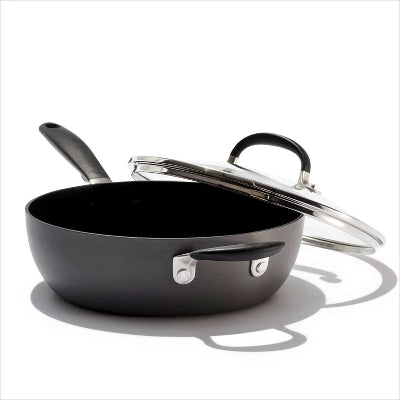 OXO 3qt Non-Stick Chef's Pan With Lid And Helper Handle Black