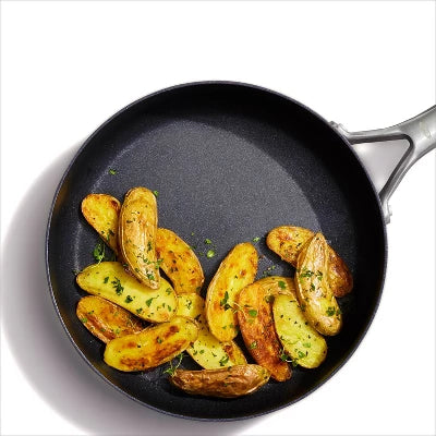 OXO 9.5″ Ceramic Pro Non-Stick Skillet With Lid Gray