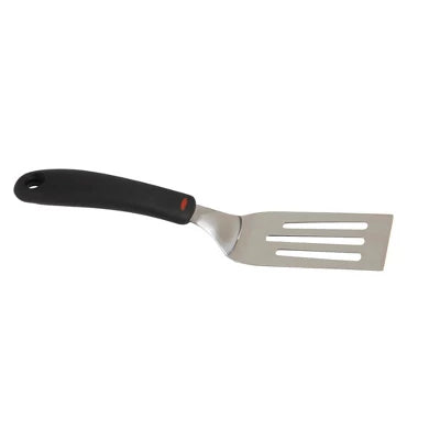 OXO Cut And Serve Turner: Stainless Steel Small Metal Spatula, Kitchen Utensil, Dishwasher-Safe, Black Handle