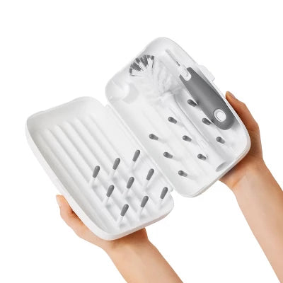 OXO Tot On-The-Go Drying Rack With Bottle Brush – Gray