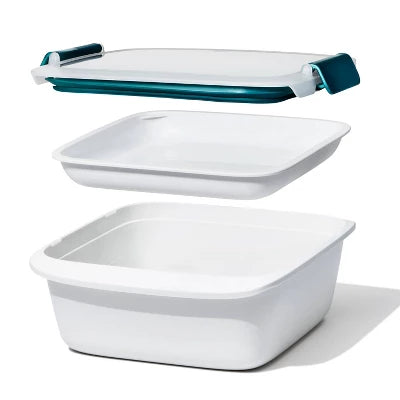 OXO Prep And Go 6.3c Salad Food Storage Container: Leakproof Lunch Container, Dishwasher & Microwave Safe