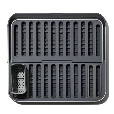 OXO Compact Folding Dish Rack: Gray Freestanding Dish Drying Rack, Hand Wash, 21″ Depth, 15″ Width, 3.3 Lbs
