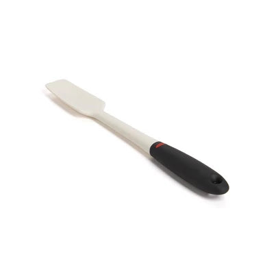 OXO Jar Spatula: Silicone Heat-Resistant Scraper, Soft-Grip Handle, Dishwasher-Safe, 11.2″ Length