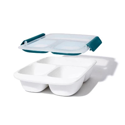OXO Prep And Go 4.1c Divided Food Storage Container: Leakproof, Dishwasher & Microwave-Safe, Lunch Prep
