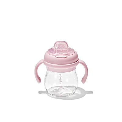OXO 6oz Tot Transitions Soft Spout Sippy Cup With Removable Handles – Blossom
