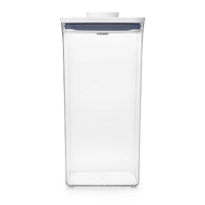 OXO POP 6qt Plastic Big Square Airtight Food Storage Container White